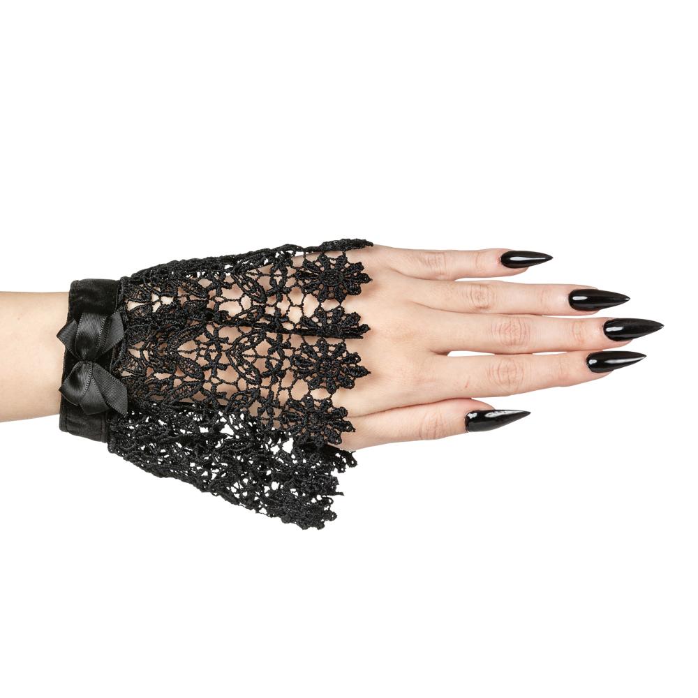 Sinister - A046 gothic cuffs Bracelet Costume - Noir